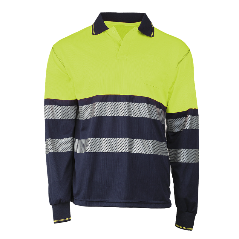 POLO MANCHE LONGUE COTTON PLUS