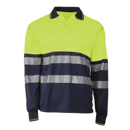 POLO MANCHE LONGUE COTTON PLUS