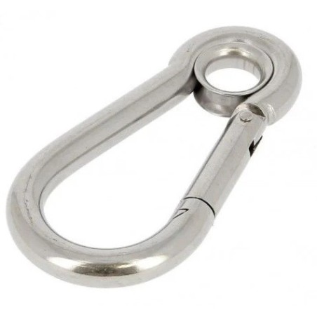 MOUSQUETON A OEILLET EN ACIER INOXYDABLE M10